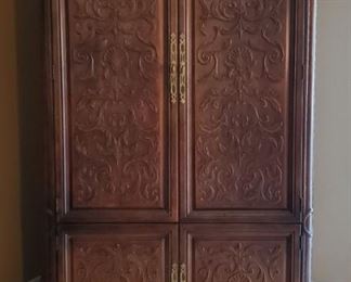 Beautiful Carved Wood Cabinet 