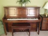 Chickering upright player piano