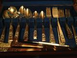 Set of Community (Oneida) Silver Plate Flatware in the "Coronation" pattern
