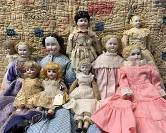 Selection of Antique dolls