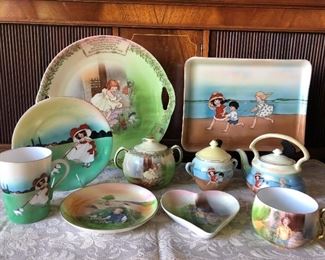 Antique Tea Sets, and assorted Dishes