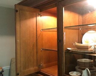 Large Custom built lighted China cabinet (available for presale - you must have movers). 

Measures 72” across by 21 1/2” deep by 88 3/4” tall. 