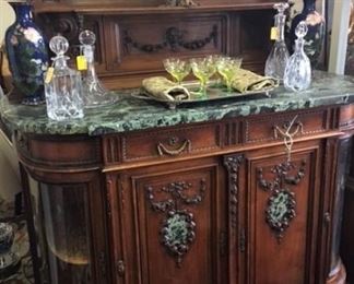 French Marble Top Sideboard or Server