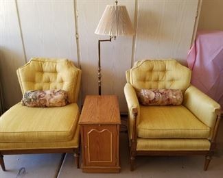 Vintage Chairs and Lamp