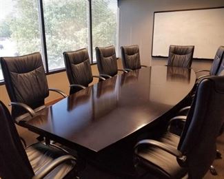Conference Room Table With 10 Chairs