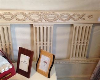 Queen headboard; frames