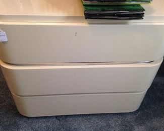 One of two modern nightstands (as is)