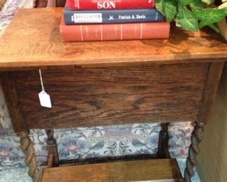 Barley twist end table