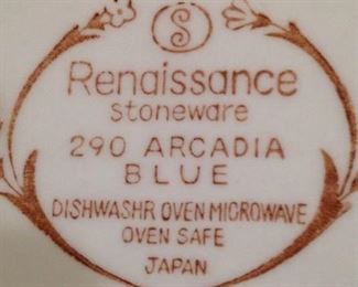 Renaissance stoneware "Arcadia Blue"