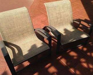 Pair of patio chairs