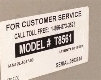 Model # T8561 ping pong table