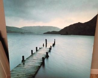 Lake scene art