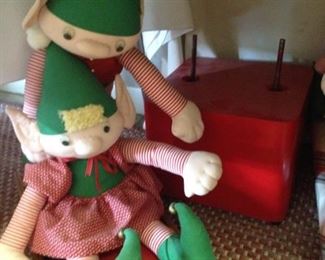 Elves for Christmas decorating
