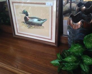 Framed duck art
