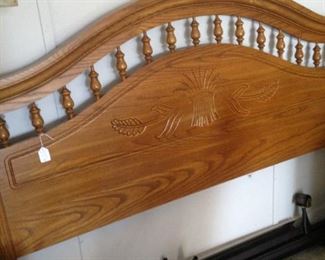 Queen headboard and frame