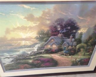 Thomas Kinkade framed art