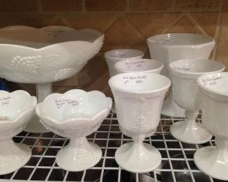 Milk glass selections