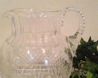 Pressed glass pitcher
