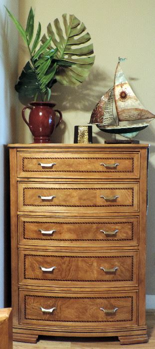 CHEST OF DRAWERS AND NAUTICAL DECOR