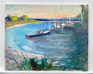 Harbor Scene - Martha's Vineyard by Joan Kennedy
