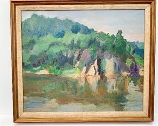 Cliffs overlooking the Potomac - by Joan Kennedy