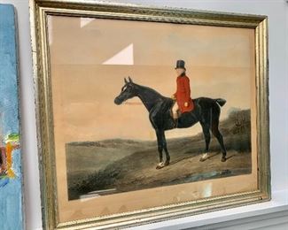 English colored print 25" x 29", Daniel Haigh, Esq.