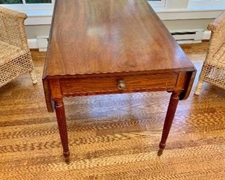 Antique drop leaf table