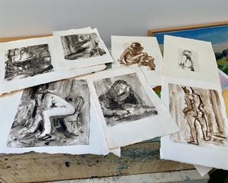 Figural studies by Joan Kennedy