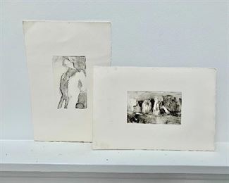 Figural studies by Joan Kennedy