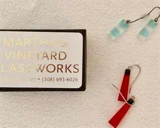 Martha's Vineyard Glassworks earrings
