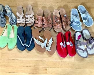 Shoes size 6.  Most new and/or new with tags