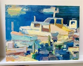 Martha's Vineyard Harbor Scene