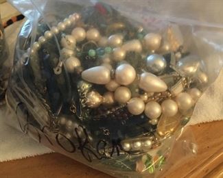 Several 5 LB Bags of Craft Jewelry