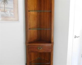 Lighted Corner Cabinet