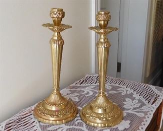 Pair of Brass Candlesticks 