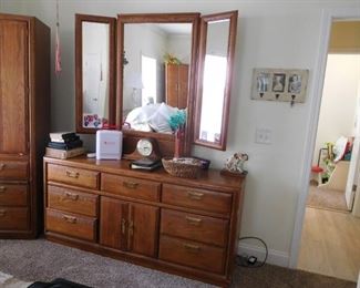 Matching American Drew Dresser and Mirrors