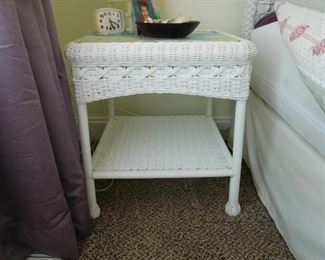 1 of 2 Wicker Nightstands