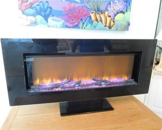 Electric Fireplace -- On