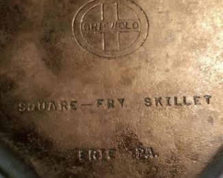 Square Fry Skillet Cast Iron