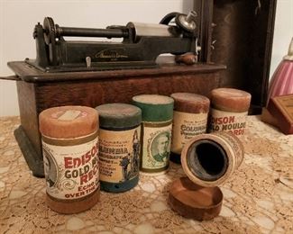 Phonograph Edison Music Wax Cylinder Tubes