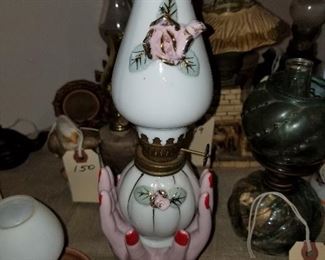 Vintage Hands Oil Lamp (Miniature)