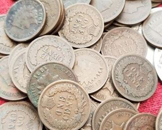 Indian Head Pennies 1800's - 1900's