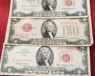 Two dollar bills
