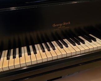 George Steck baby grand piano