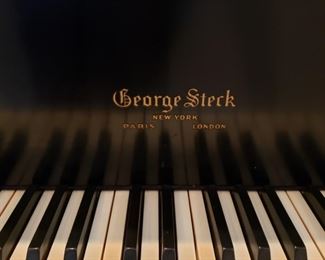 Close up of piano label