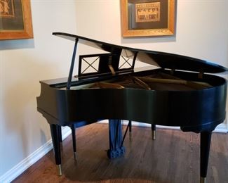 George Steck baby grand piano