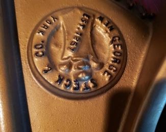 Label on piano
