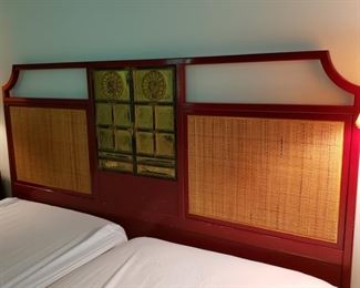 Oriental style king size headboard