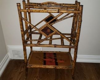 Antique Oriental bamboo umbrella holder