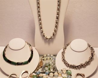Sterling and costume jewelry